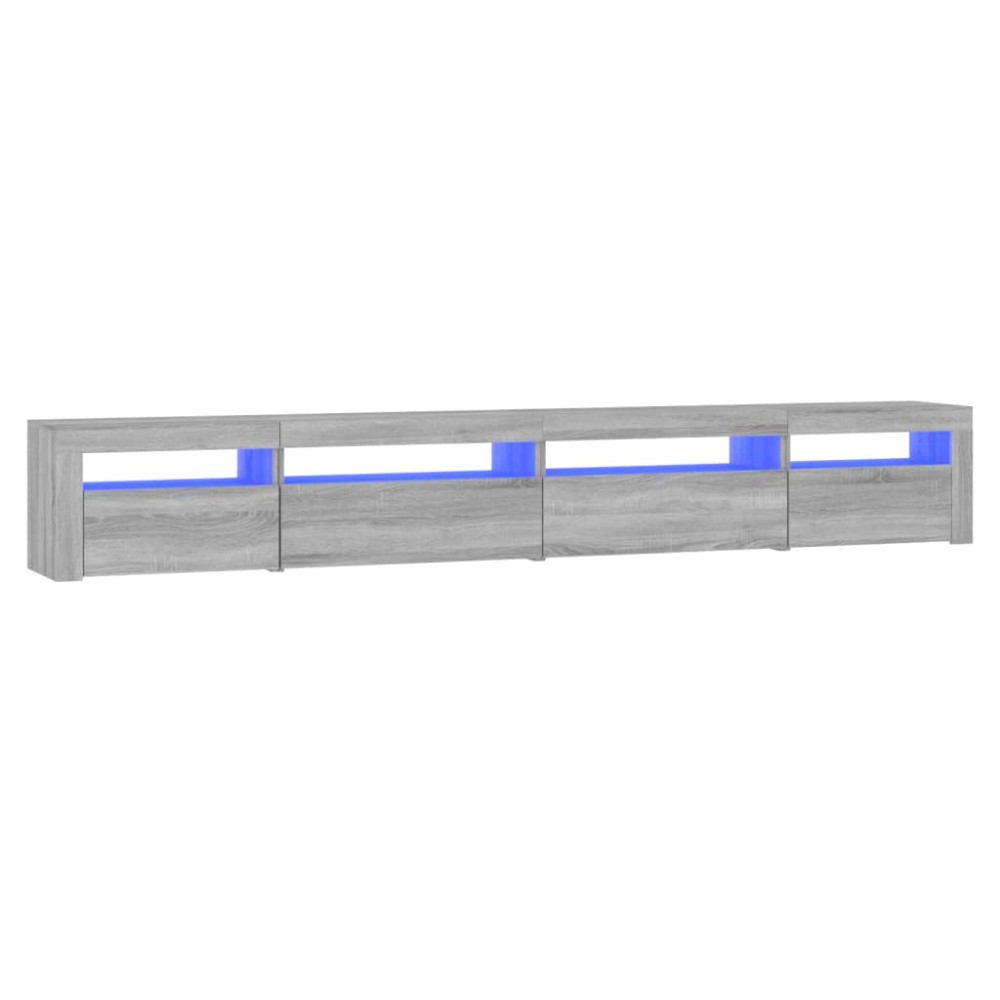vidaXL Έπιπλο Τηλεόρασης με LED Γκρι Sonoma 270x35x40 εκ.