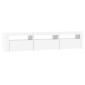 vidaXL Έπιπλο Τηλεόρασης με LED Λευκό 180 x 35 x 40 εκ.