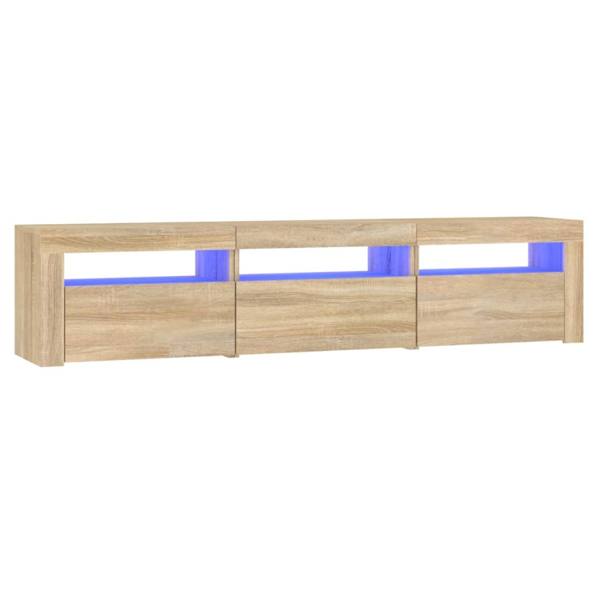 vidaXL Έπιπλο Τηλεόρασης με LED Sonoma Δρυς 180x35x40 εκ.