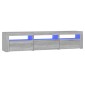 vidaXL Έπιπλο Τηλεόρασης με LED Γκρι Sonoma 180x35x40 εκ.
