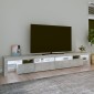 vidaXL Έπιπλο Τηλεόρασης με LED Γκρι Σκυροδέματος 260x36,5x40 εκ.