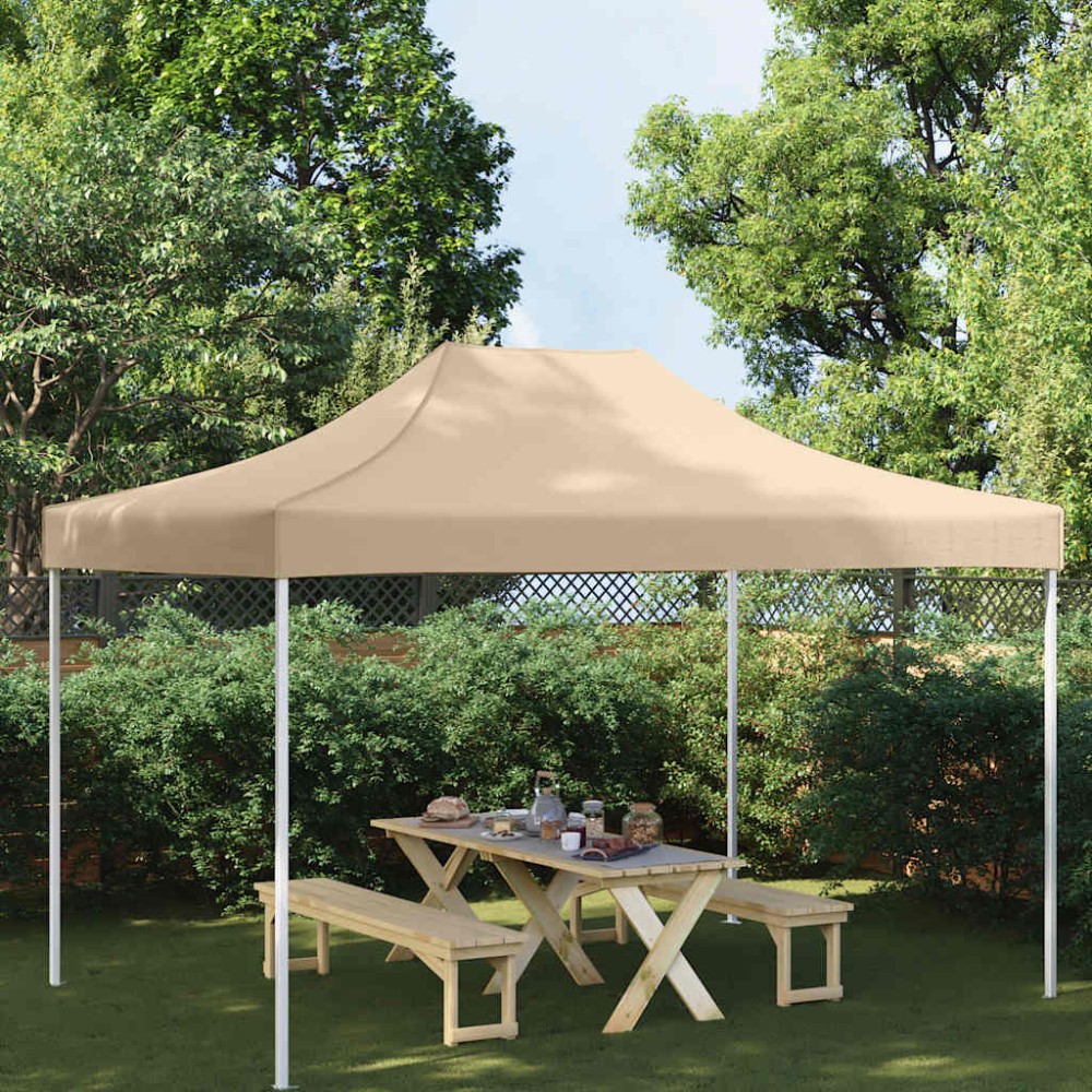 vidaXL Κάλυμμα Τέντας Εκδηλώσεων Μπεζ 4,5 x 3 μ. 270 γρ/μ²