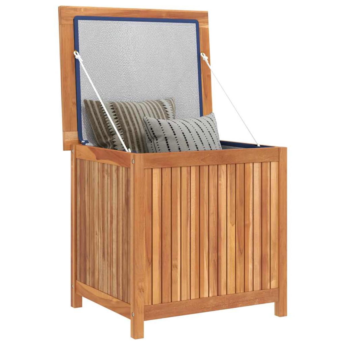 vidaXL Μπαούλο Αποθήκευσης Κήπου 60 x 50 x 58 εκ. από Μασίφ Ξύλο Teak