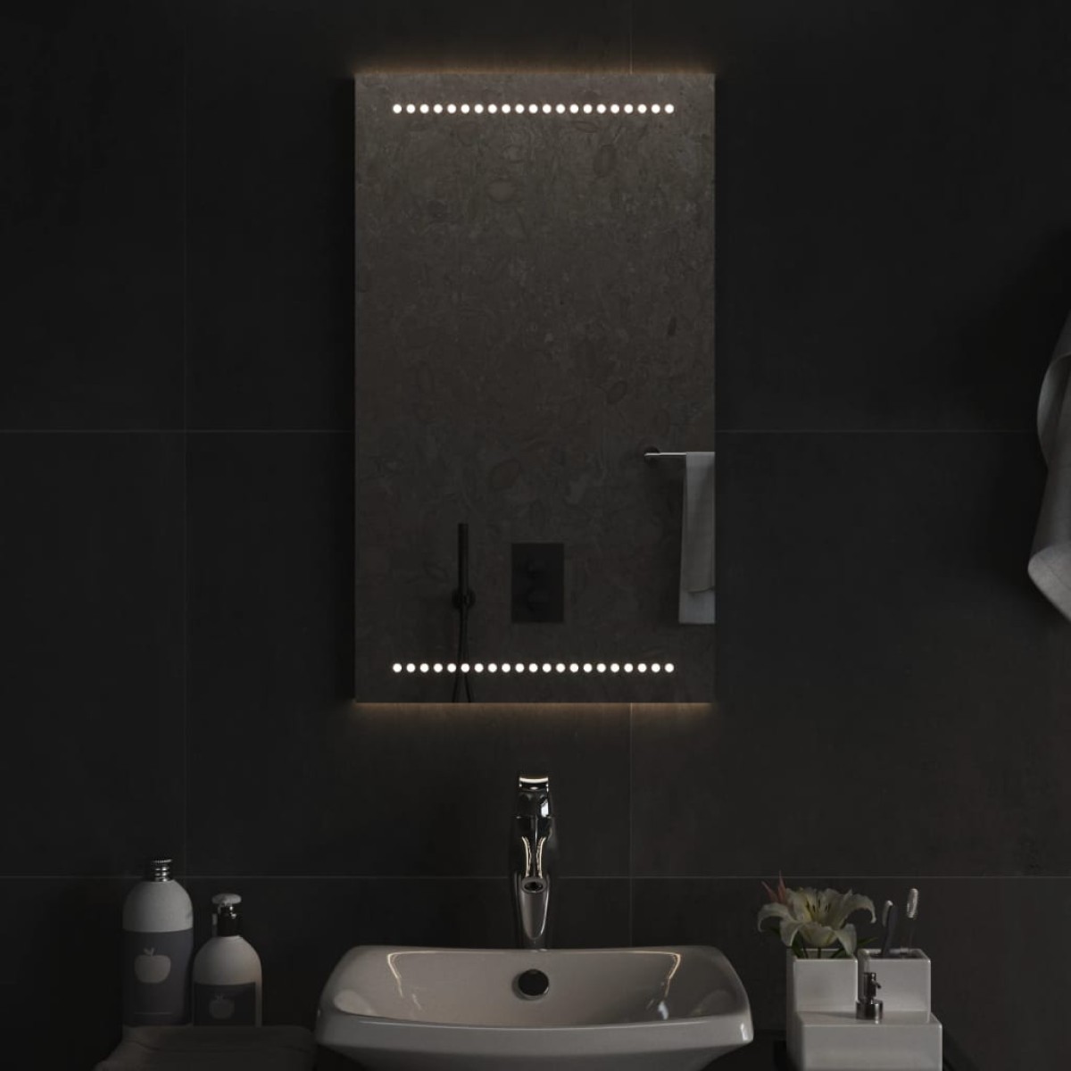 vidaXL Καθρέφτης Μπάνιου με LED 40x70 εκ.