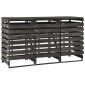 vidaXL Πλαίσιο Τριπλό για Κάδους 210x75x121 εκ. Βαμμένο Μασίφ Πεύκο
