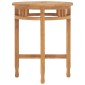 vidaXL Τραπέζι Bistro Ø 60 x 60 εκ. από Μασίφ Ξύλο Teak