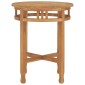vidaXL Τραπέζι Bistro Ø 60 x 60 εκ. από Μασίφ Ξύλο Teak