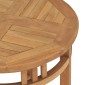 vidaXL Τραπέζι Bistro Ø 60 x 60 εκ. από Μασίφ Ξύλο Teak