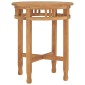 vidaXL Τραπέζι Bistro Ø 60 x 60 εκ. από Μασίφ Ξύλο Teak