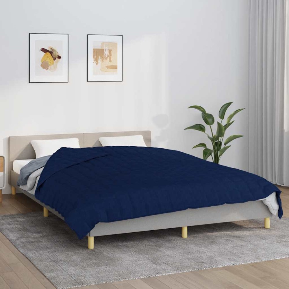 vidaXL Κουβέρτα Βαρύτητας Μπλε 200 x 220 εκ. 9 κ. Υφασμάτινη