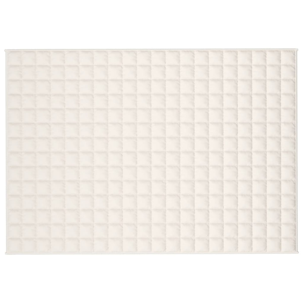 vidaXL Κουβέρτα Βαρύτητας Ανοιχτό Κρεμ 140 x 200 εκ. 6 κ. Υφασμάτινη
