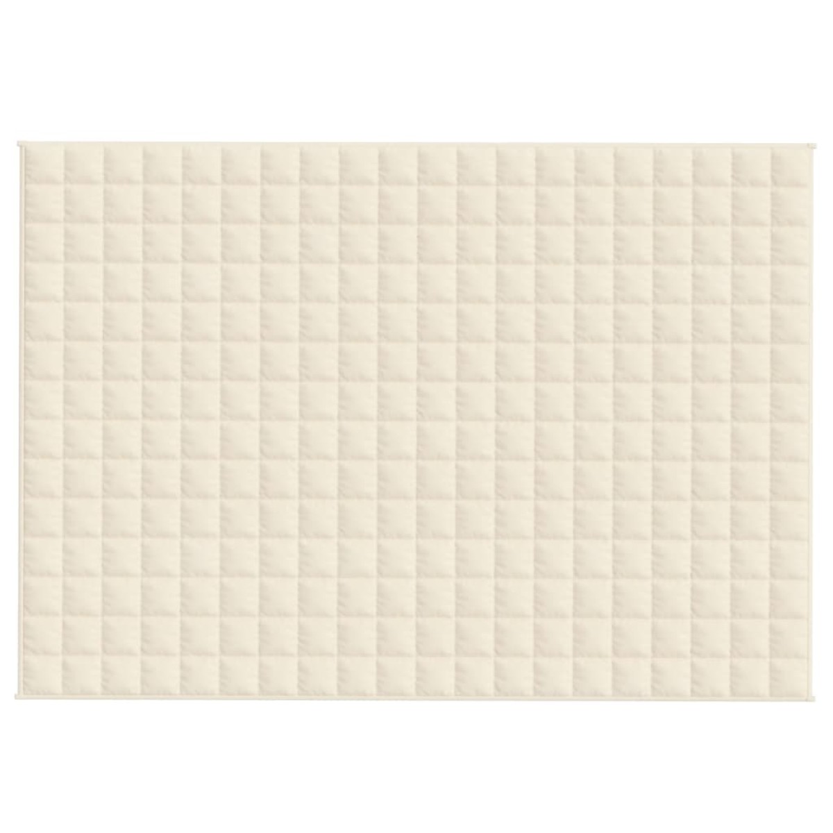 vidaXL Κουβέρτα Βαρύτητας Ανοιχτό Κρεμ 140 x 200 εκ. 6 κ. Υφασμάτινη