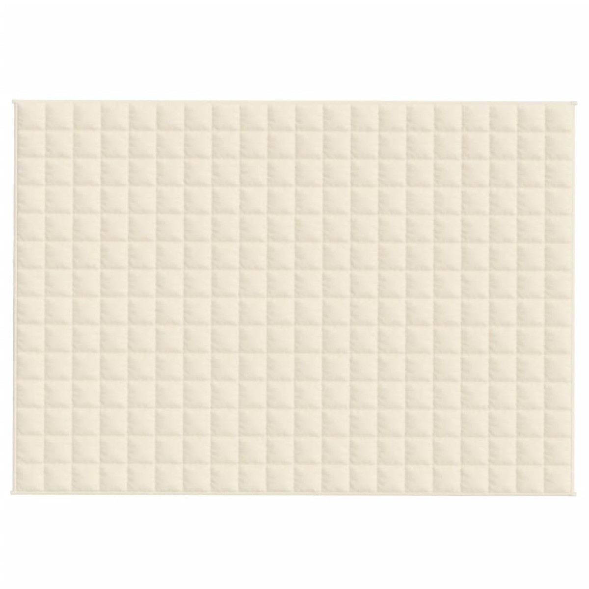 vidaXL Κουβέρτα Βαρύτητας Ανοιχτό Κρεμ 140 x 200 εκ. 10 κ. Υφασμάτινη
