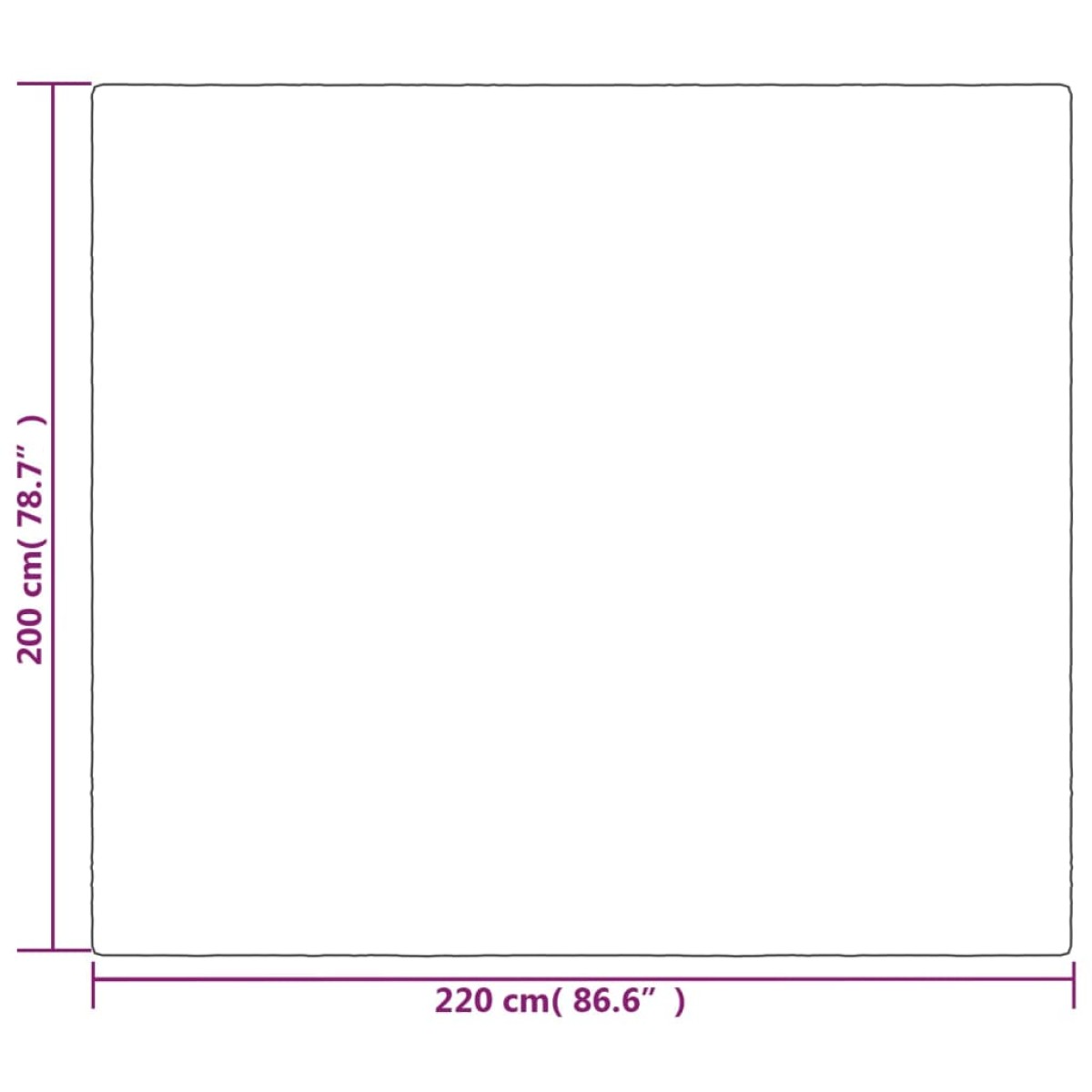 vidaXL Κουβέρτα Βαρύτητας με Κάλυμμα Γκρι 200x220 εκ. 13 κ. Υφασμάτινη