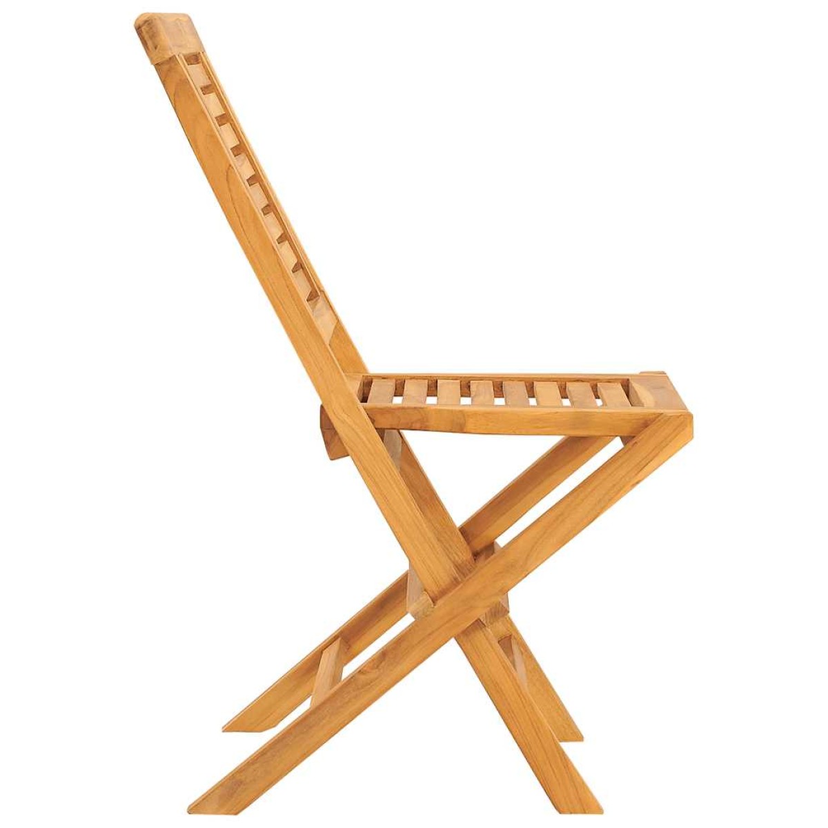 vidaXL Καρέκλες Κήπου Πτυσσόμενες 8 τεμ. 47x63x90 εκ. Μασίφ Ξύλο Teak