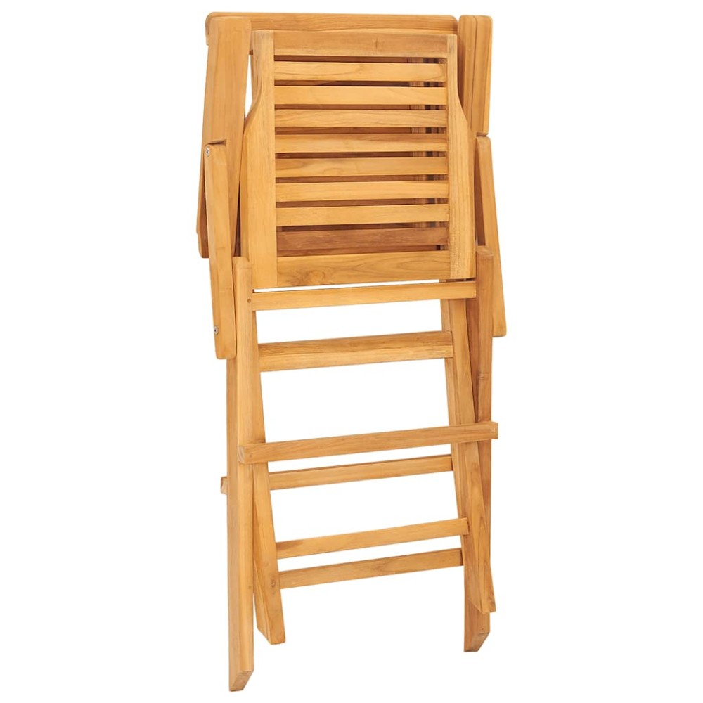vidaXL Πτυσσόμενες Καρέκλες 4 τεμ. 56x63x90 εκ. Μασίφ Ξύλο Teak