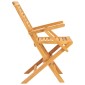vidaXL Καρέκλες Κήπου Πτυσσόμενες 8 τεμ. 56x63x90 εκ. Μασίφ Ξύλο Teak