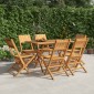 vidaXL Καρέκλες Κήπου Πτυσσόμενες 6 τεμ. 47x61x90 εκ. Μασίφ Ξύλο Teak