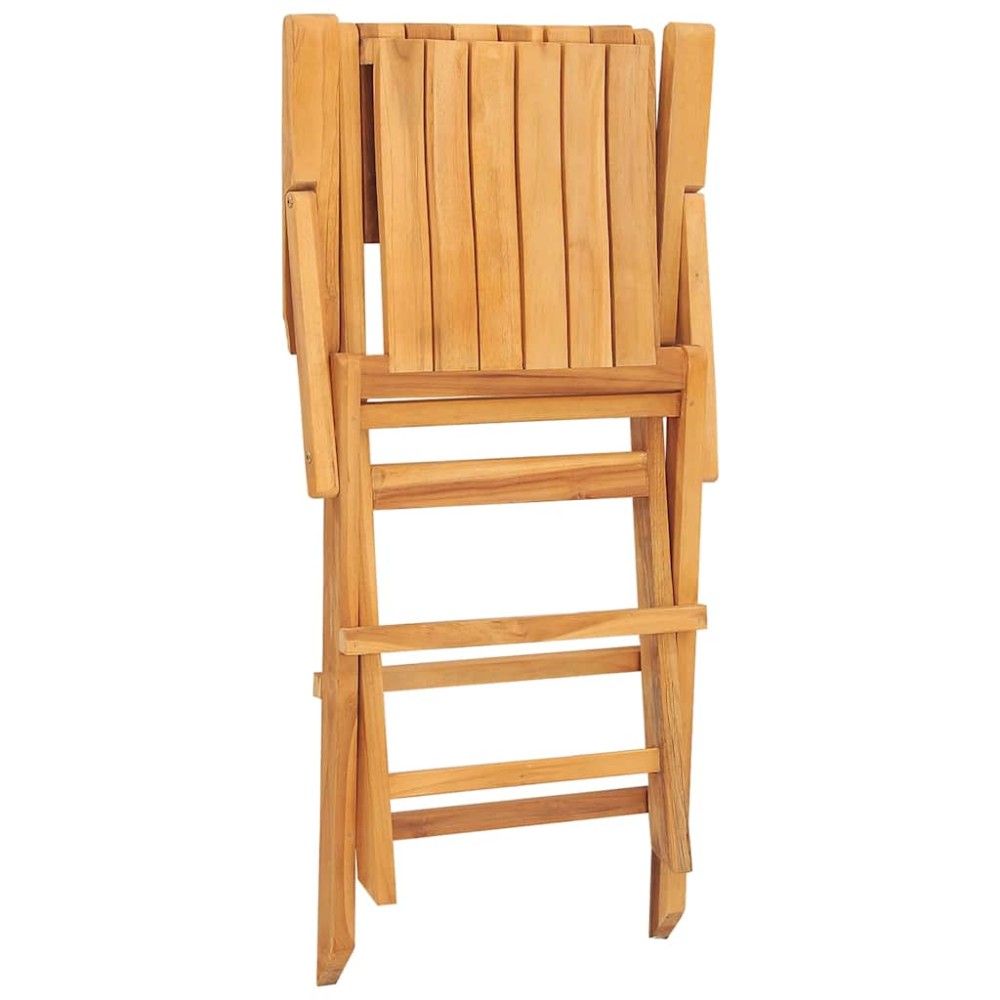 vidaXL Πτυσσόμενες Καρέκλες 8 τεμ. 55x61x90 εκ. Μασίφ Ξύλο Teak