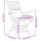 vidaXL Καρέκλες Κήπου Πτυσσόμενες 8 τεμ. 55x61x90 εκ. Μασίφ Ξύλο Teak