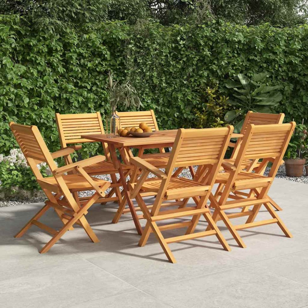 vidaXL Πτυσσόμενες Καρέκλες 6 τεμ. 55x62x90 εκ. Μασίφ Ξύλο Teak