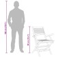 vidaXL Καρέκλες Κήπου Πτυσσόμενες 6 τεμ. 55x62x90 εκ. Μασίφ Ξύλο Teak
