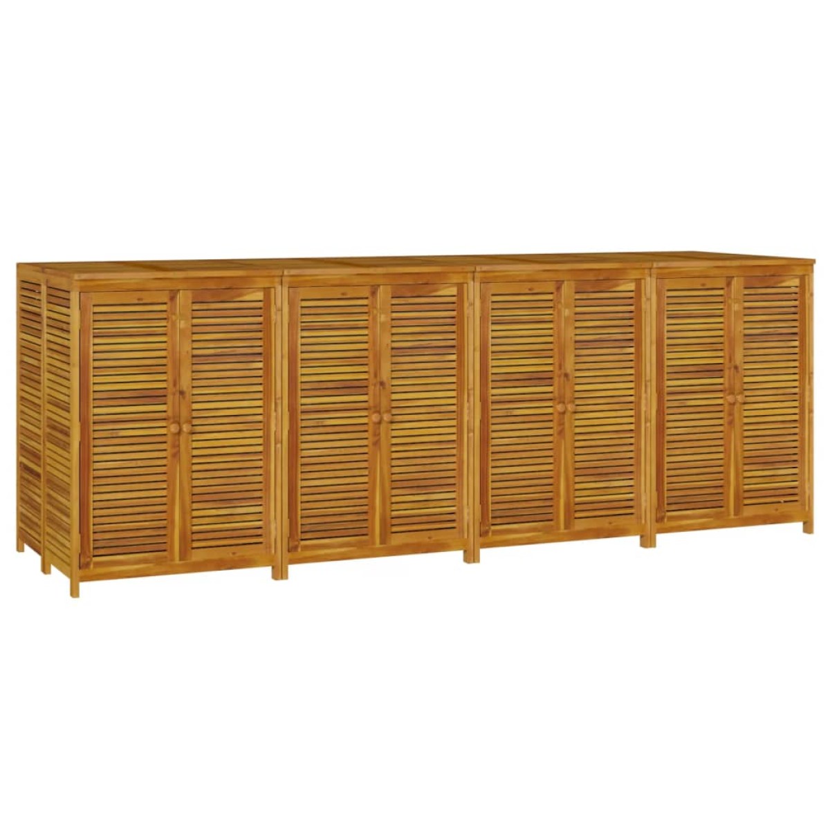 vidaXL Μπαούλο Αποθήκευσης Κήπου 280x87x104 εκ. από Μασίφ Ξύλο Ακακίας