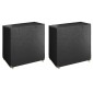 vidaXL Κάλυμμα Κούνιας 2 τεμ. 8 Κρίκοι 125x90x135/165 εκ Πολυαιθυλένιο