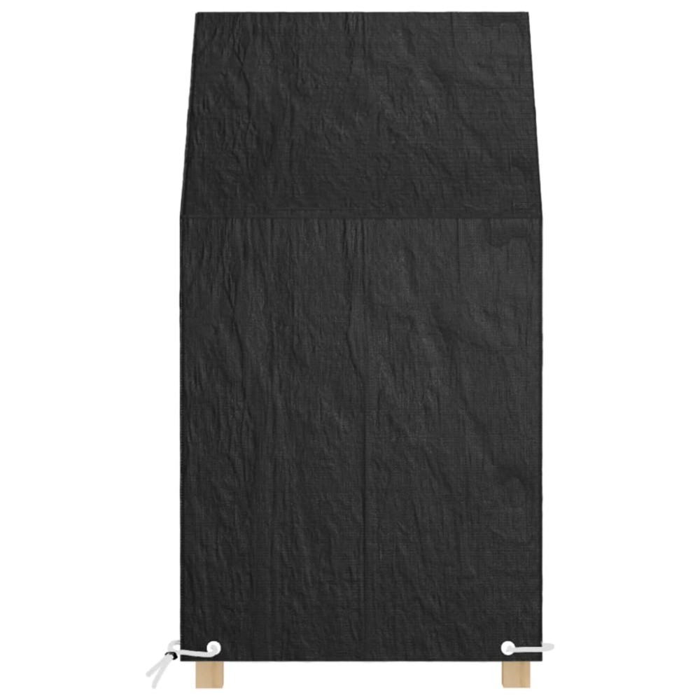 vidaXL Καλύμματα Καρέκλας με 8 Κρίκους 2 τεμ. 65x65x80/120 εκ Πολυαιθ.