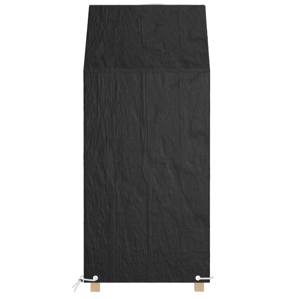 vidaXL Καλύμματα Καρέκλας με 8 Κρίκους 2 τεμ 65x65x110/150 εκ Πολυαιθ.