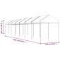 vidaXL Κιόσκι με Τέντα Λευκό 15,61 x 2,28 x 2,69 μ. από Πολυαιθυλένιο