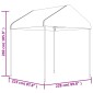 vidaXL Κιόσκι με Τέντα Λευκό 15,61 x 2,28 x 2,69 μ. από Πολυαιθυλένιο