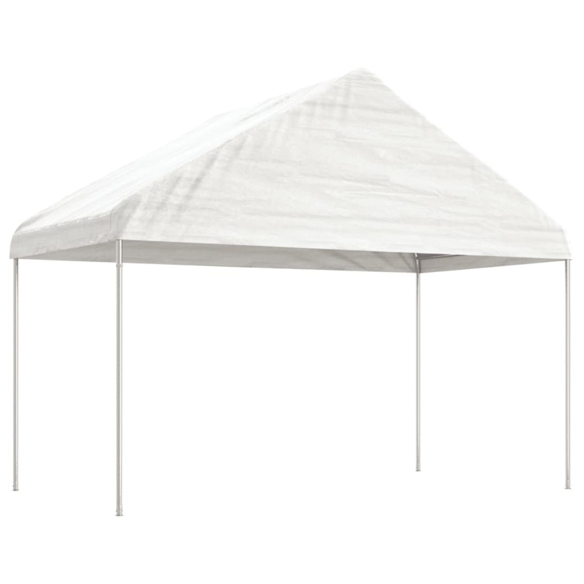 vidaXL Κιόσκι με Τέντα Λευκό 6,69 x 4,08 x 3,22 μ. από Πολυαιθυλένιο