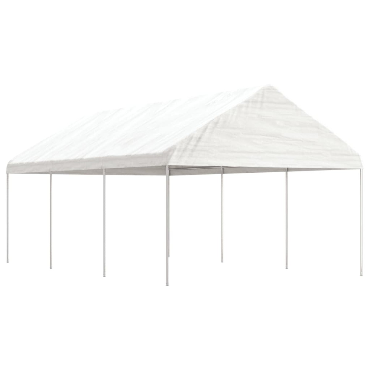 vidaXL Κιόσκι με Τέντα Λευκό 6,69 x 4,08 x 3,22 μ. από Πολυαιθυλένιο
