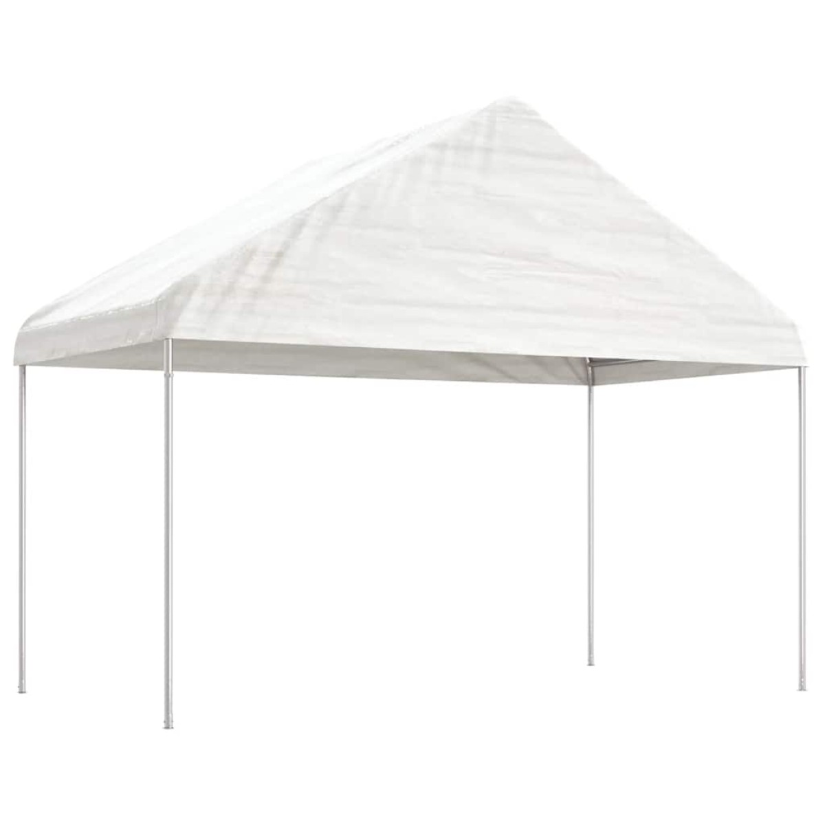 vidaXL Κιόσκι με Τέντα Λευκό 15,61 x 4,08 x 3,22 μ. από Πολυαιθυλένιο