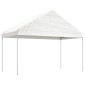 vidaXL Κιόσκι με Τέντα Λευκό 15,61 x 4,08 x 3,22 μ. από Πολυαιθυλένιο