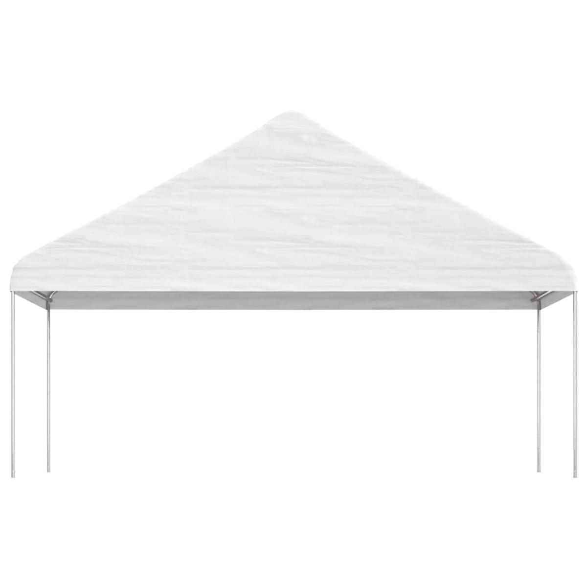 vidaXL Κιόσκι με Τέντα Λευκό 4,46 x 5,88 x 3,75 μ. από Πολυαιθυλένιο