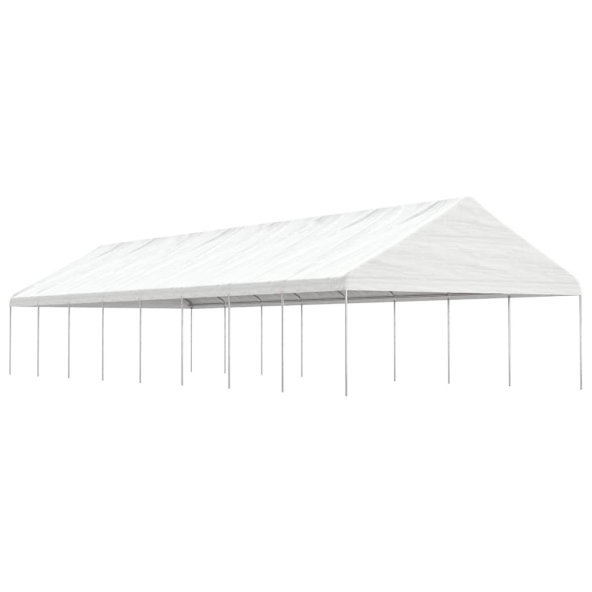 vidaXL Κιόσκι με Τέντα Λευκό 17,84 x 5,88 x 3,75 μ. από Πολυαιθυλένιο