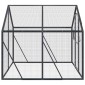 vidaXL Κλουβί Ανθρακί 1,79 x 2 x 1,85 μ. από Αλουμίνιο