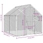 vidaXL Κλουβί Ανθρακί 1,79 x 2 x 1,85 μ. από Αλουμίνιο