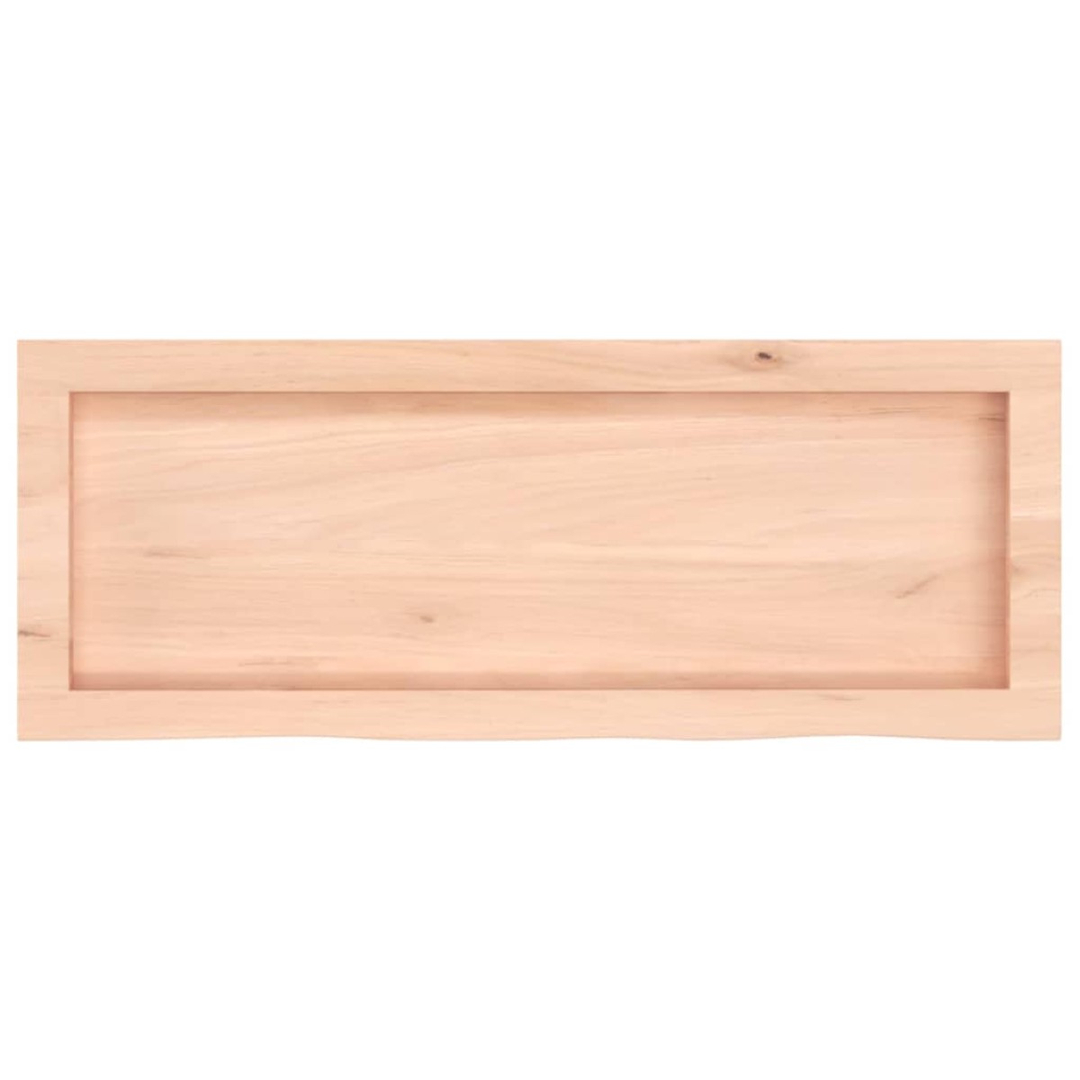 vidaXL Πάγκος Μπάνιου 80x30x(2-6) εκ. από Ακατέργαστο Μασίφ Ξύλο