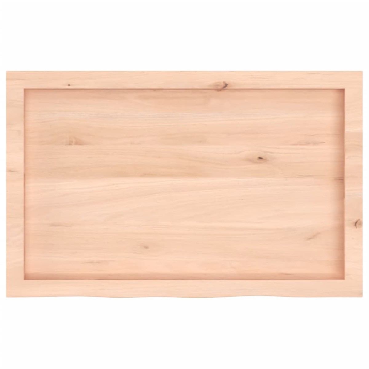 vidaXL Πάγκος Μπάνιου 80x50x(2-6) εκ. από Ακατέργαστο Μασίφ Ξύλο