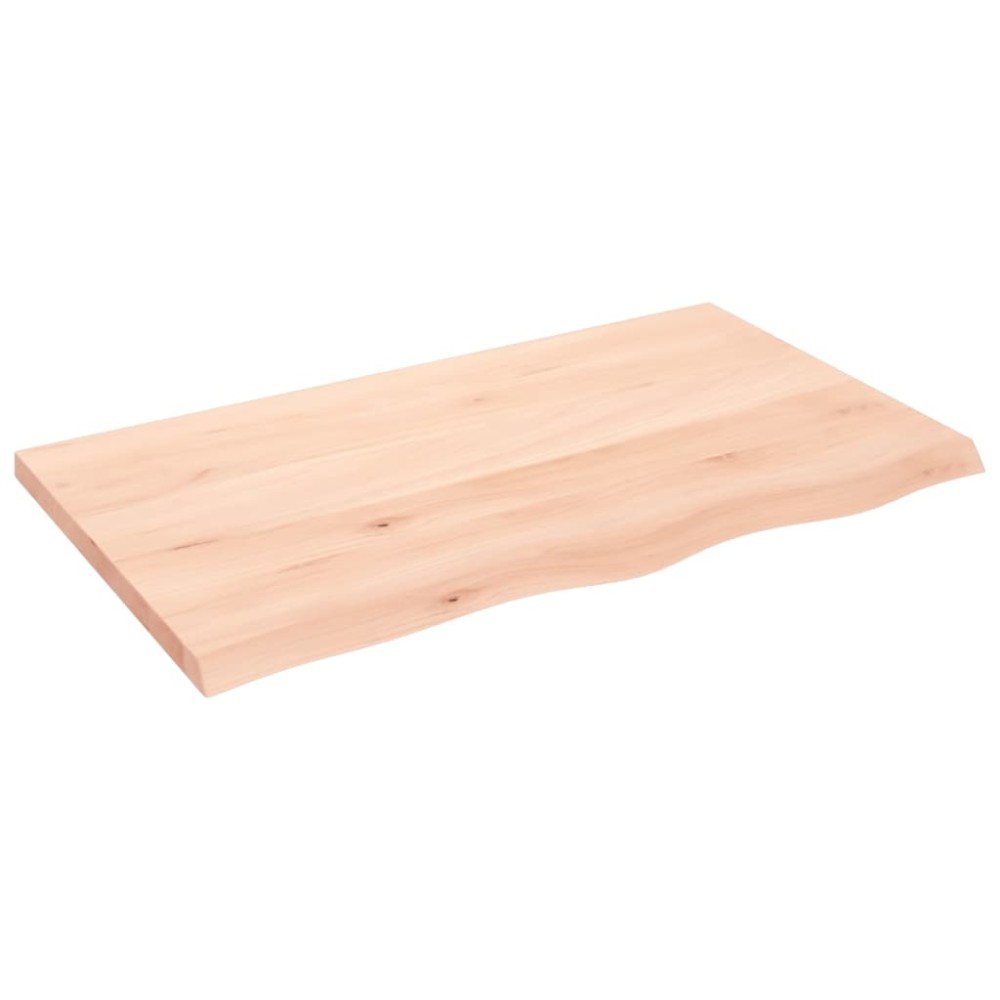 vidaXL Πάγκος Μπάνιου 100x60x(2-4) εκ. από Ακατέργαστο Μασίφ Ξύλο