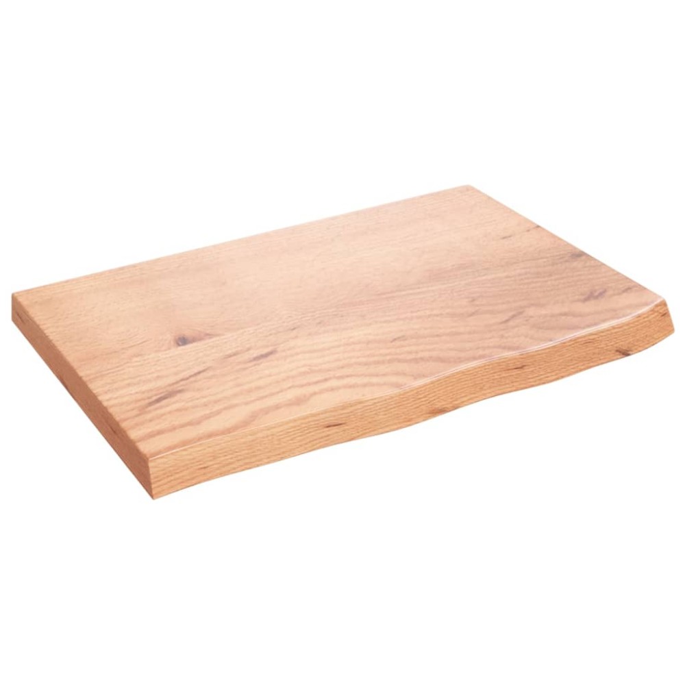 vidaXL Πάγκος Μπάνιου Αν. Καφέ 60x40x(2-4) εκ. Επεξεργ. Μασίφ Ξύλο