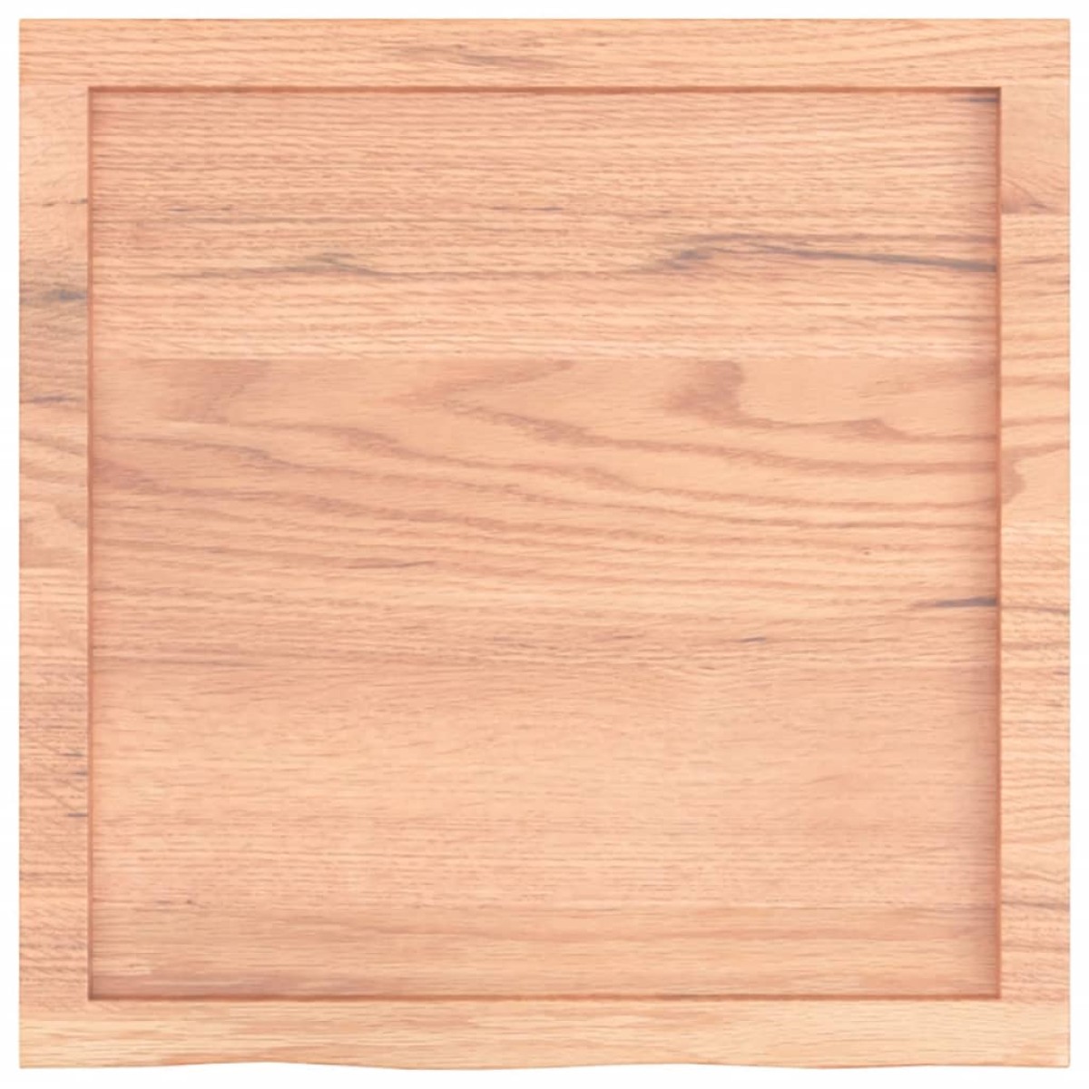 vidaXL Πάγκος Μπάνιου Ανοιχτό Καφέ 60x60x6 εκ. Επεξ. Μασίφ Ξύλο