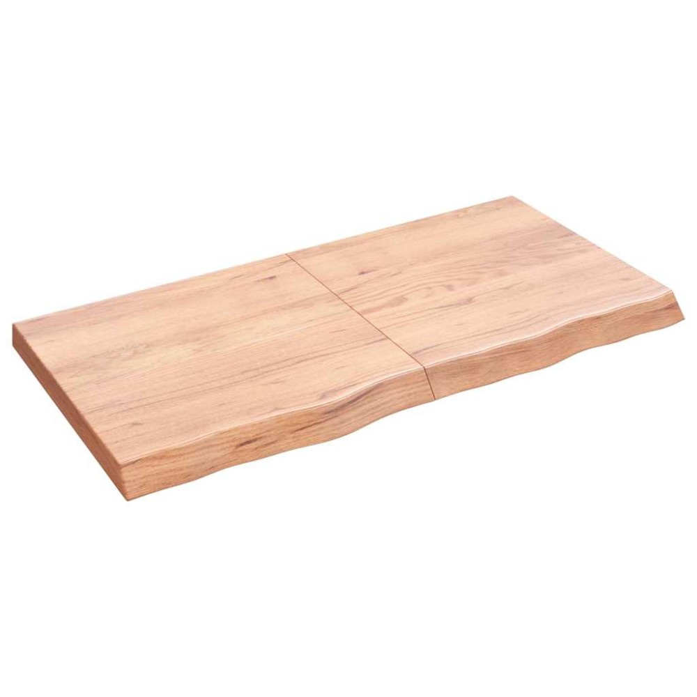 vidaXL Πάγκος Μπάνιου Αν. Καφέ 120x60x(2-6) εκ. Επεξεργ. Μασίφ Ξύλο