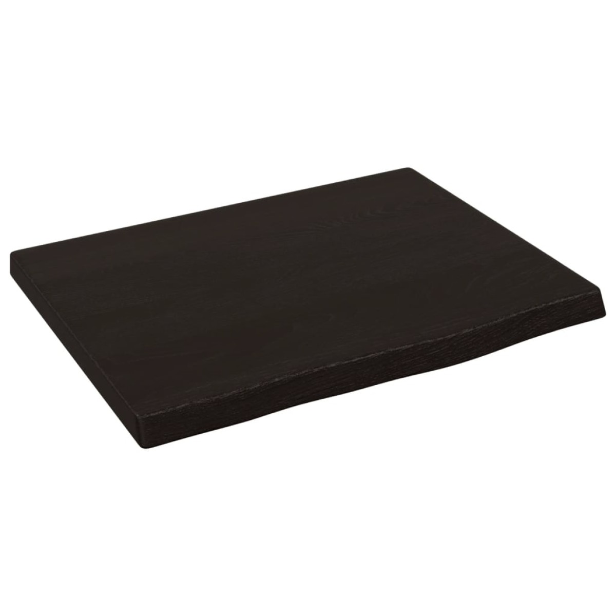 vidaXL Πάγκος Μπάνιου Σκούρο Γκρι 40x30x2 εκ. Επεξεργ. Μασίφ Ξύλο