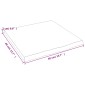 vidaXL Πάγκος Μπάνιου Σκούρο Γκρι 40 x 40 x 2 εκ. Επεξεργ. Μασίφ Ξύλο