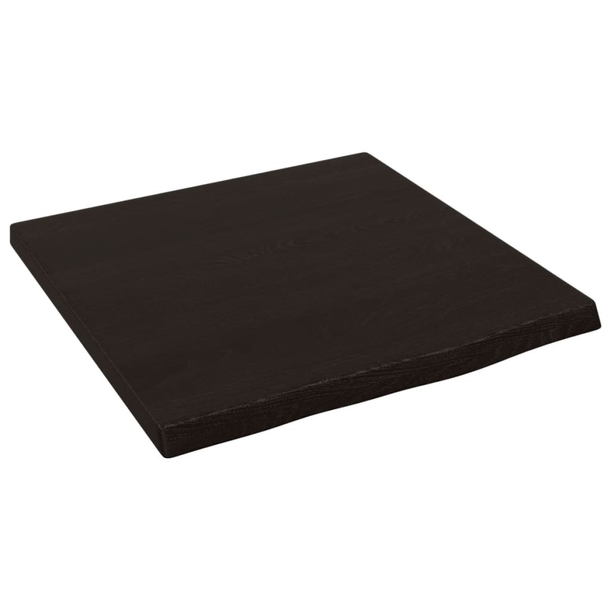 vidaXL Πάγκος Μπάνιου Σκ. Γκρι 40x40x(2-4) εκ. Επεξ. Μασίφ Ξύλο