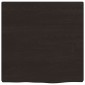 vidaXL Πάγκος Μπάνιου Σκ. Γκρι 40x40x(2-4) εκ. Επεξ. Μασίφ Ξύλο